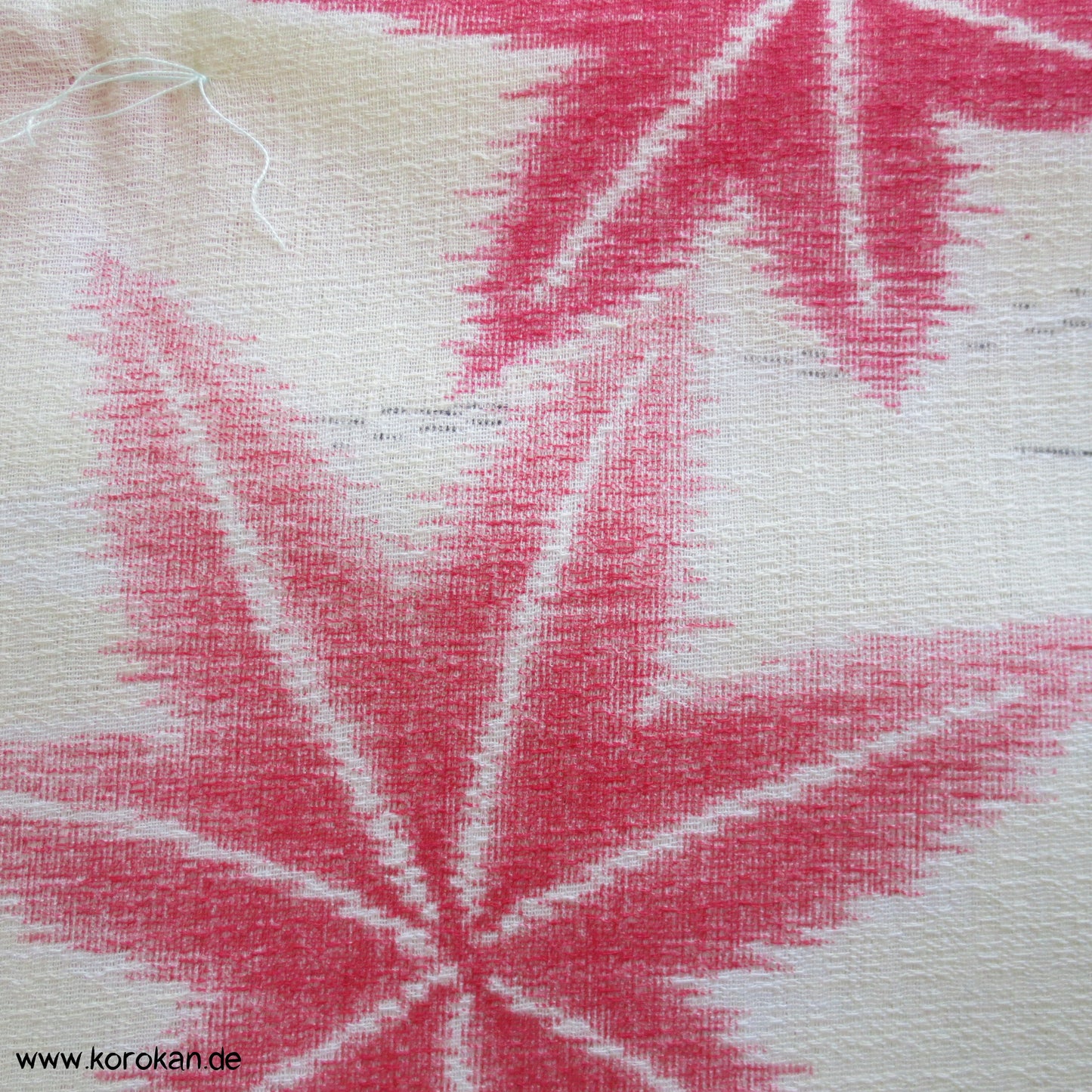 Ahornblatt Druck Kasuri Sommer Kimono Stoff