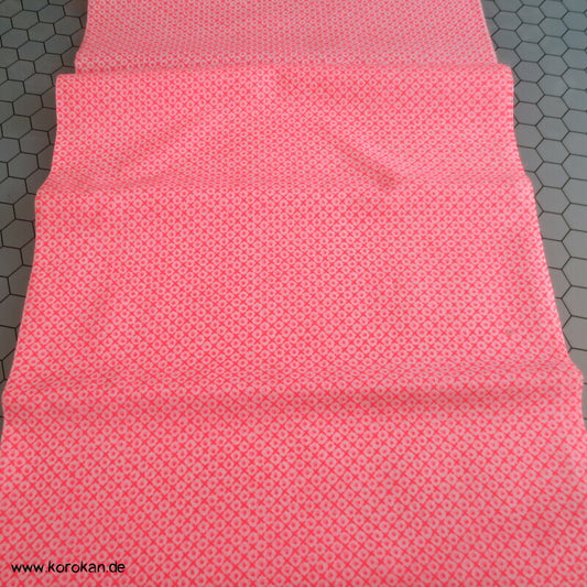 Juban Kimono Wollmusselin Hitta Kanoko Dots in neonpinkorange