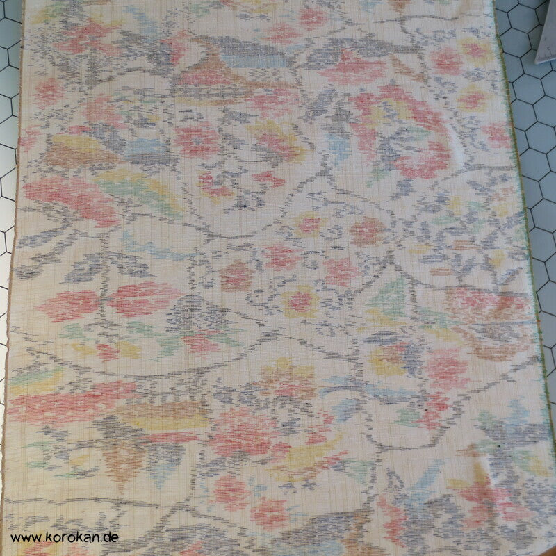 Landschaft Kasuri Tsumugi Seide Kimono Stoffrolle
