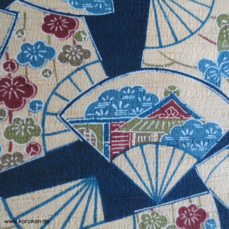 Musterfächer Seide / Wolle Kimono Tanmono