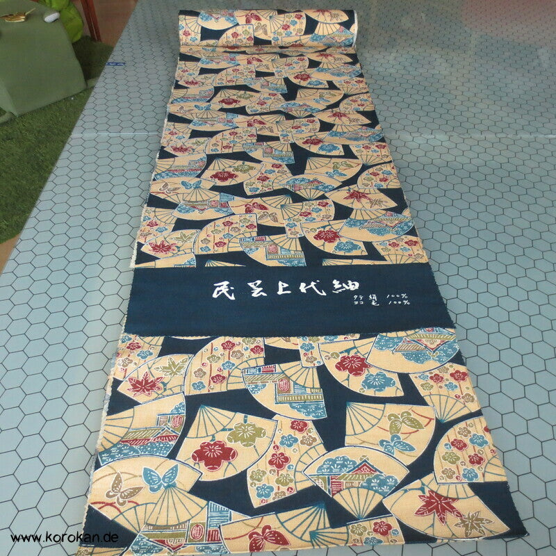 Musterfächer Seide / Wolle Kimono Tanmono