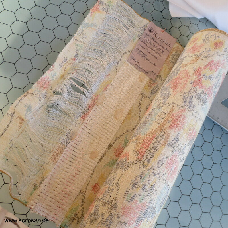 Landschaft Kasuri Tsumugi Seide Kimono Stoffrolle