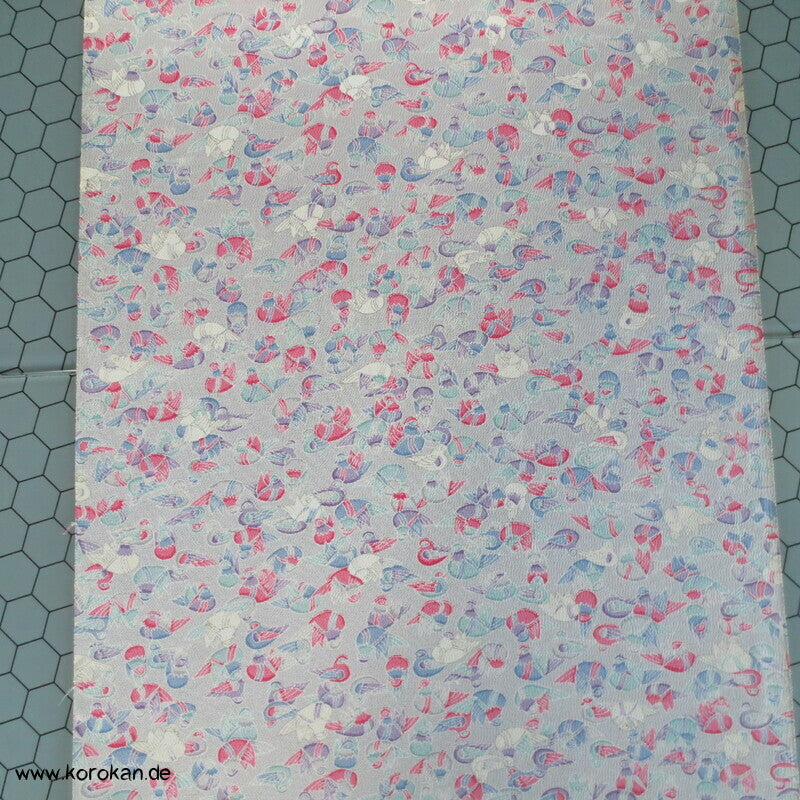 Mandarinenten Kimono Seiden Crepe