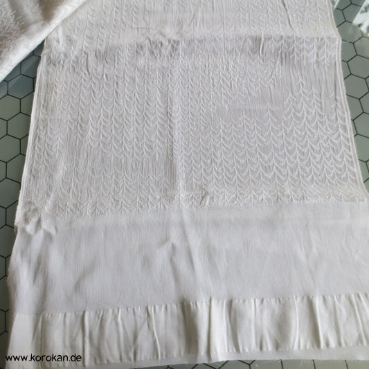 weiß, feiner Jacquard Obiage