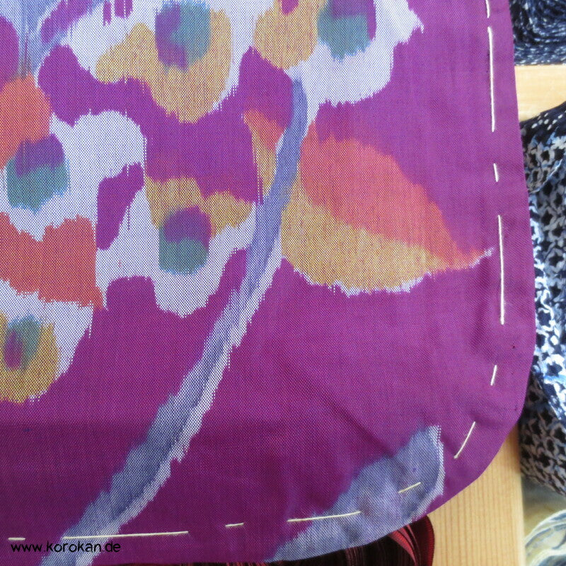 Art Deco Zweige, bunt, wild Meisen Rayon Kunstseiden Kimono