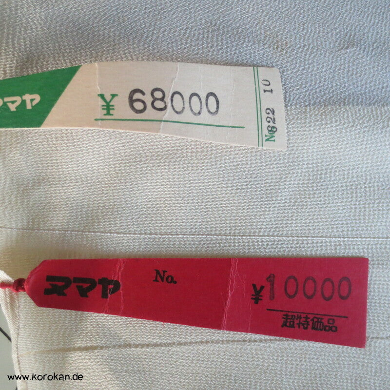 Mandarinenten Kimono Seiden Crepe