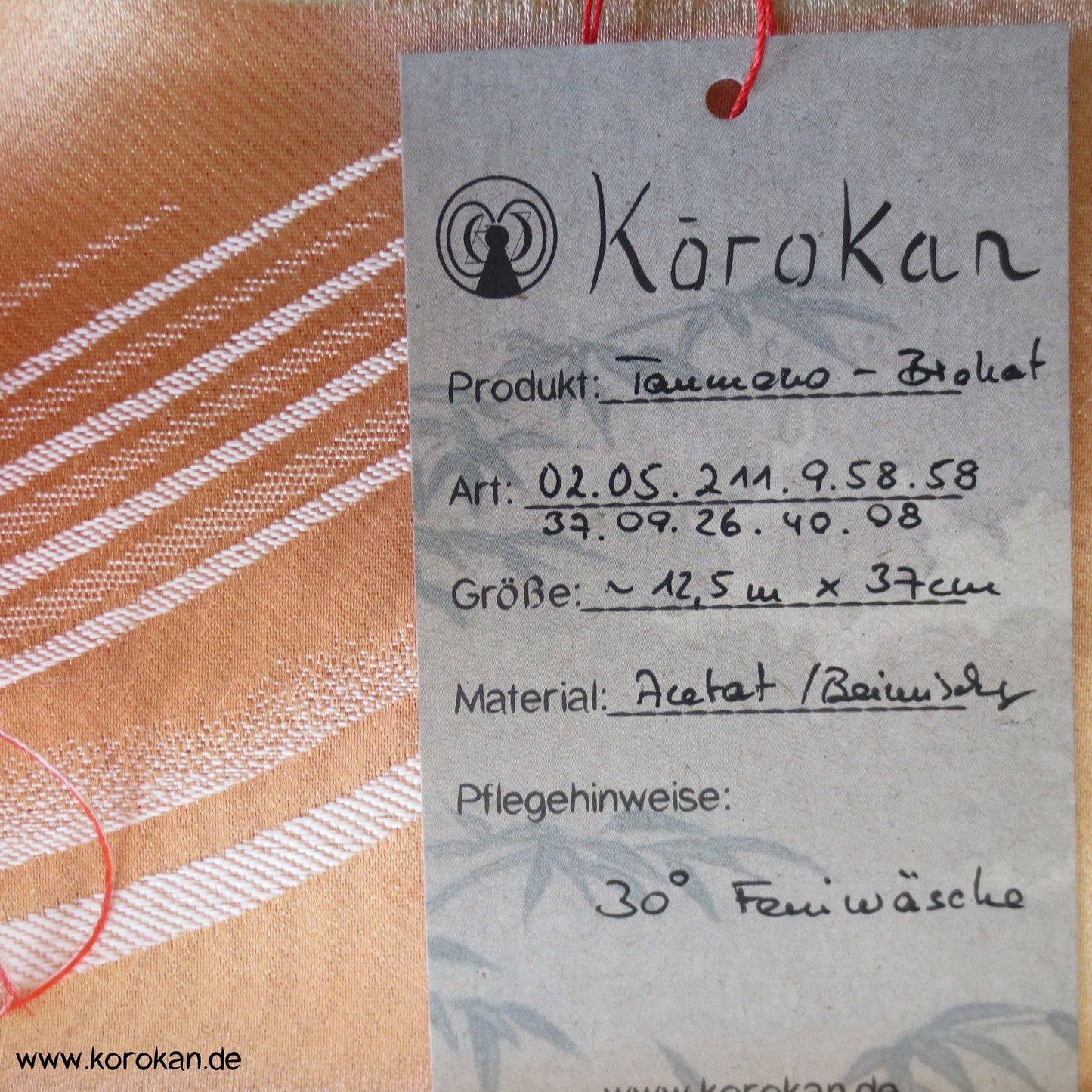 Fächer, Wellenkämme Brokat Stoff für Kimono oder Obi