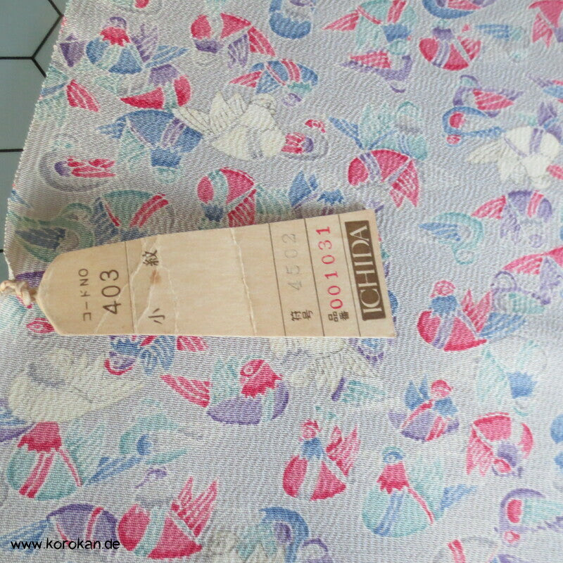 Mandarinenten Kimono Seiden Crepe
