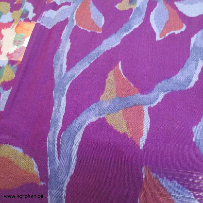 Art Deco Zweige, bunt, wild Meisen Rayon Kunstseiden Kimono
