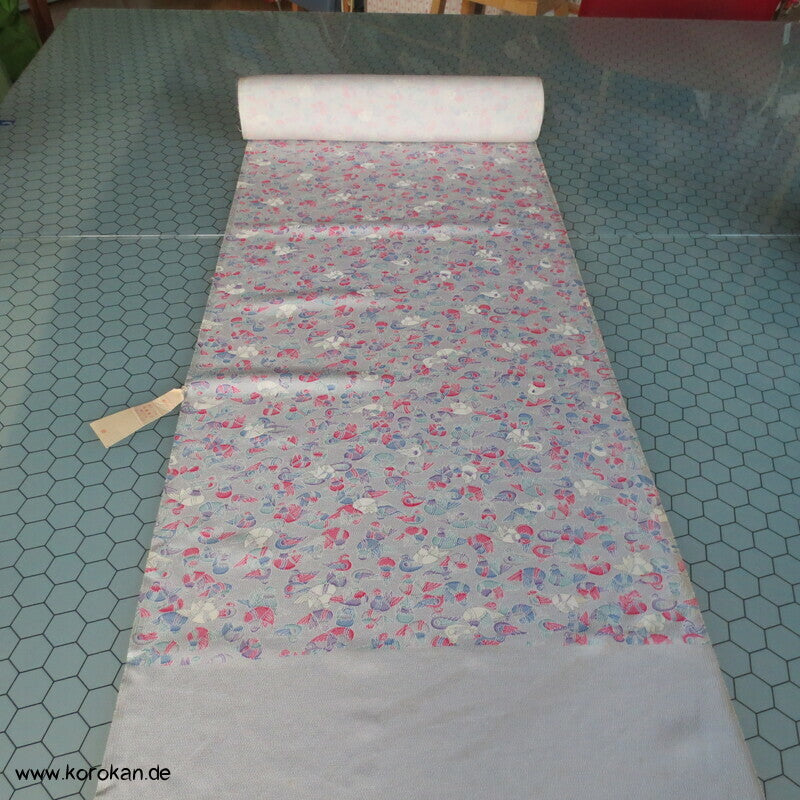 Mandarinenten Kimono Seiden Crepe