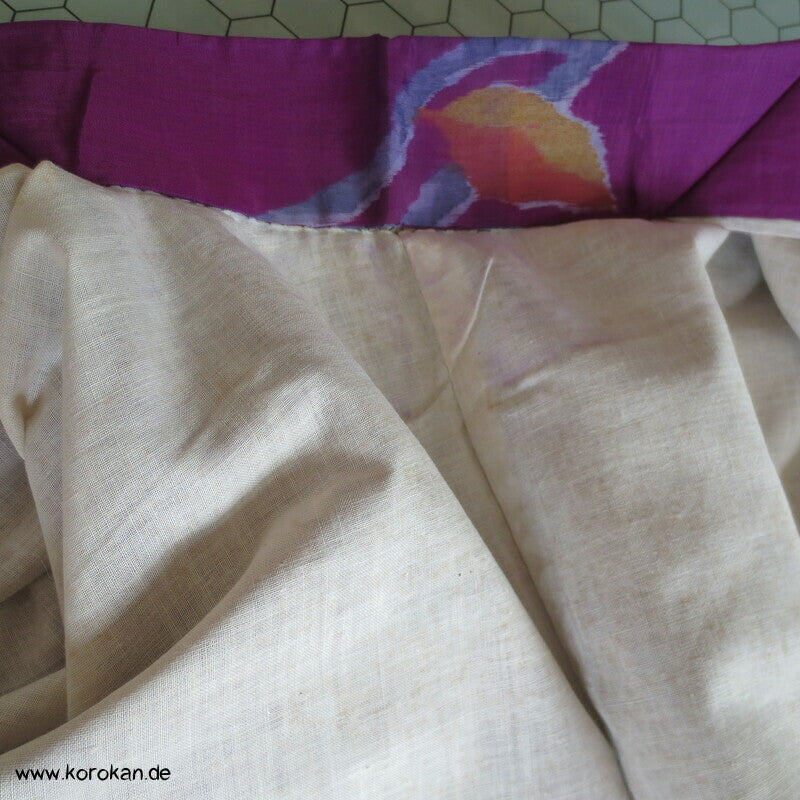 Art Deco Zweige, bunt, wild Meisen Rayon Kunstseiden Kimono