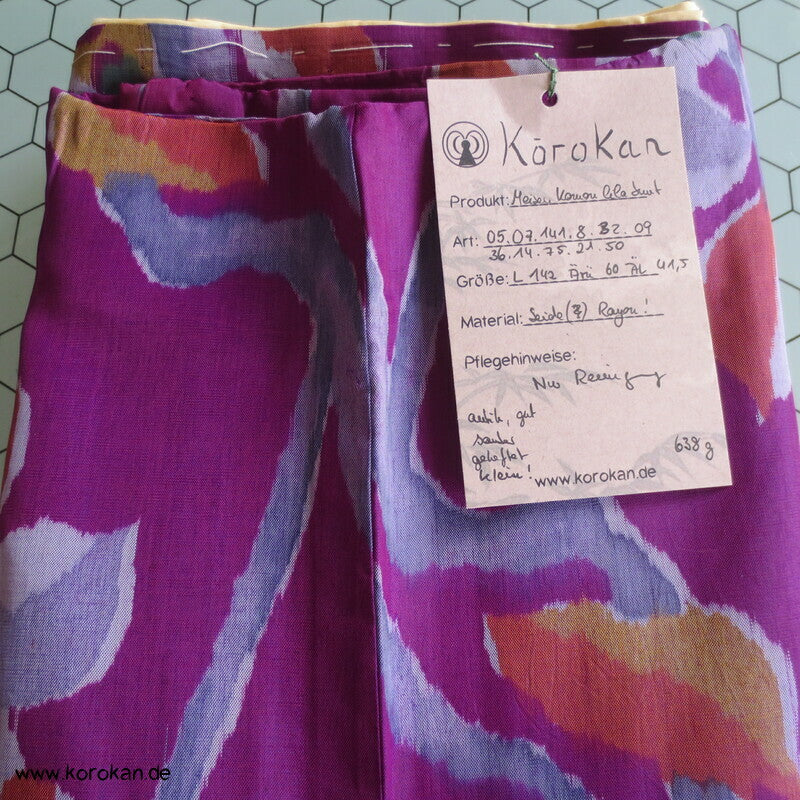 Art Deco Zweige, bunt, wild Meisen Rayon Kunstseiden Kimono