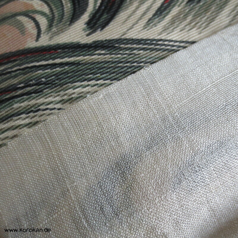 Wellen Nagoya Obi, feiner leichter Rips mit Druck