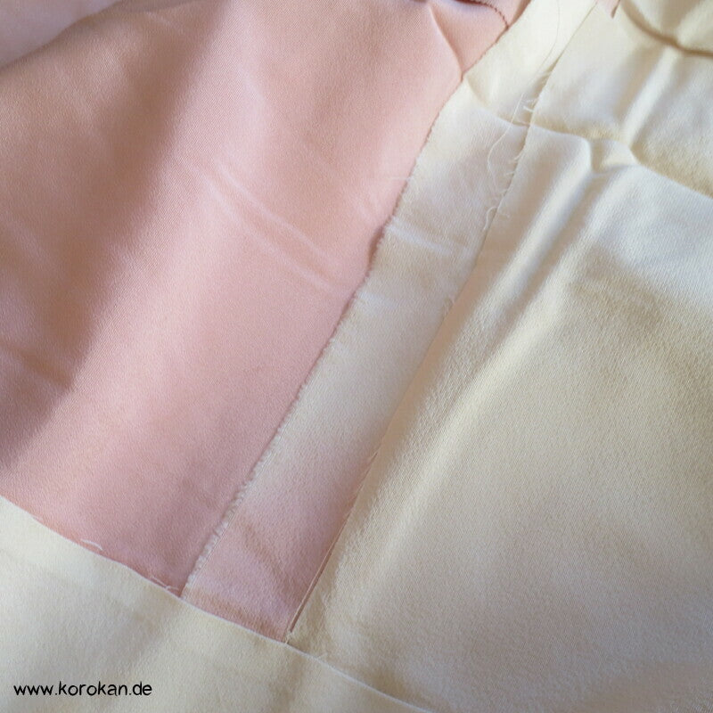 Gartenlandschaft Furisode Kimono Seiden Karieba