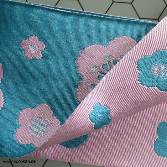 Datejime Kimono Bindeband - Seidenjacquard wechselseitig gewebt