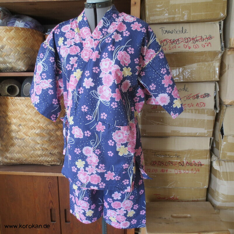 Jinbei für Mädchen / kleine Frauen - Zweiteiler aus Hose und Jacke