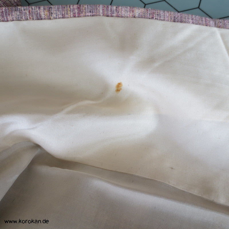 japanischer Genji Guruma Wasserrad Kasuri Tsumugi Seiden Kimono