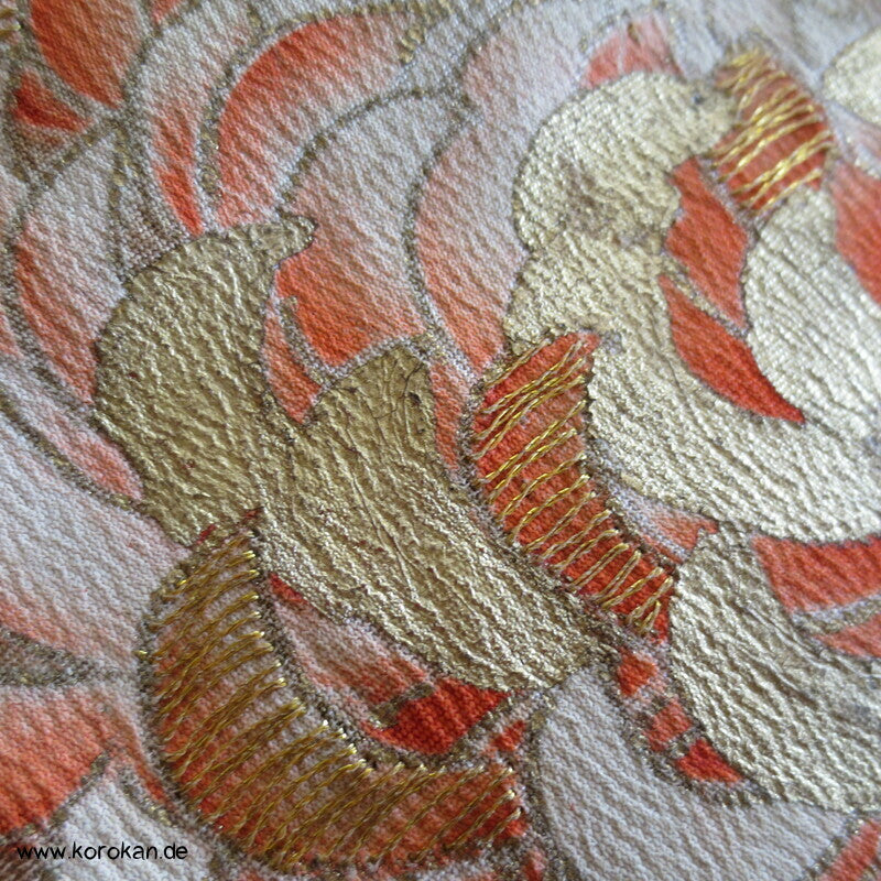 Crazy Chrysanthemen antiker Tomesode Kimono