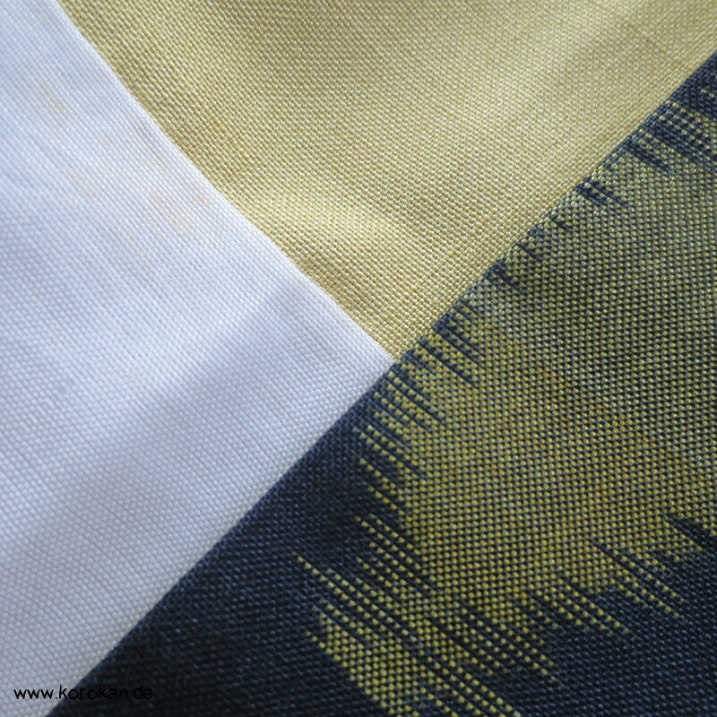 Japan Art Deco Zweige Meisen Seiden Kimono