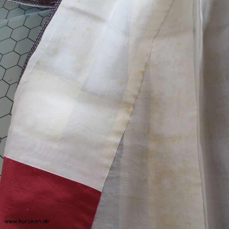 japanischer Zweige Kasuri Tsumugi Seiden Alltags Kimono