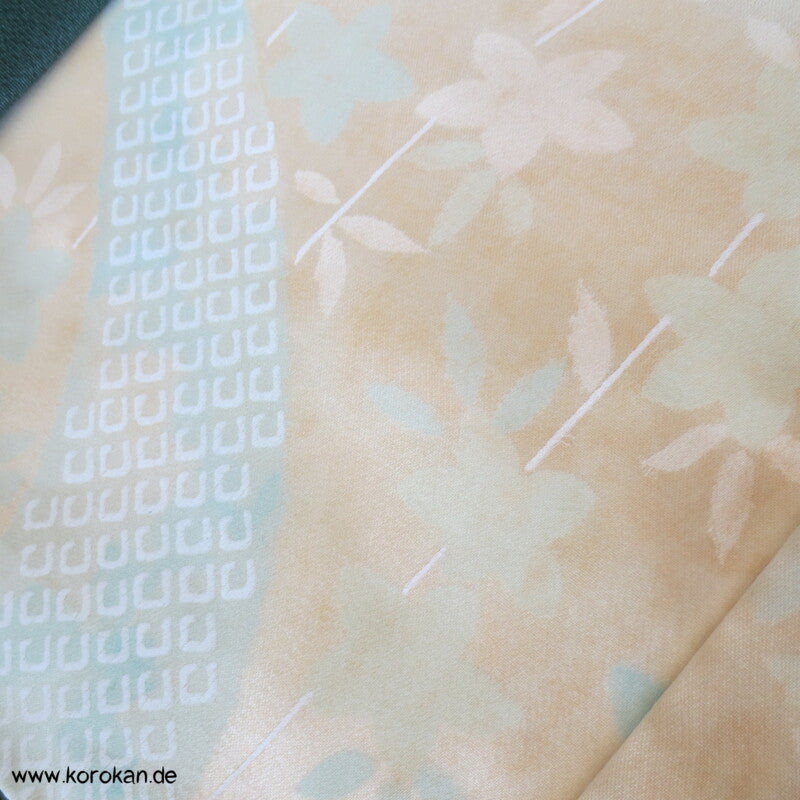 japanische Bambus auf Seidencrepe Haori Kimono Jacke