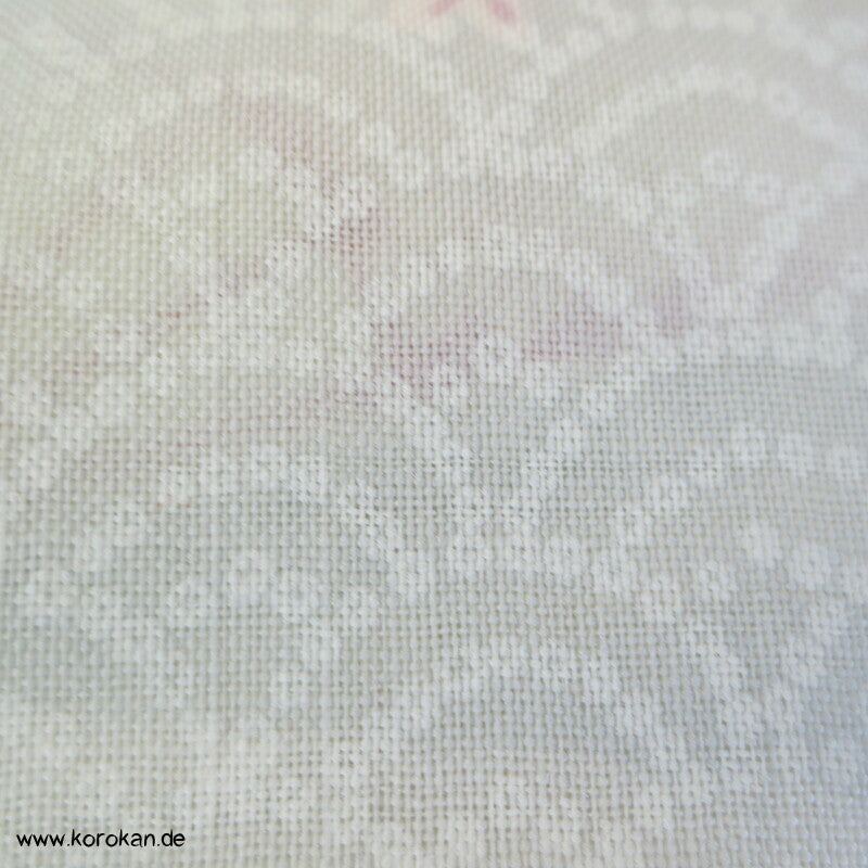 Wellen, Fächer, Blätter, Segaiha Juban Kimono Wollmuslin Stoffrolle