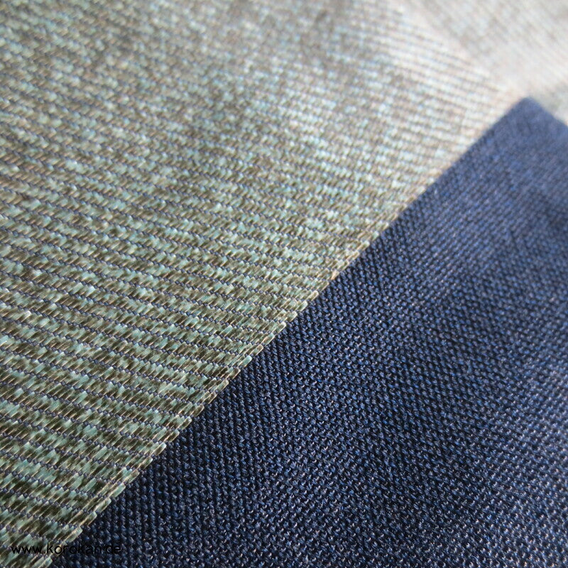 Nagoya Obi "every cloud has a silver lining" Seidenbrokat Kimonogürtel