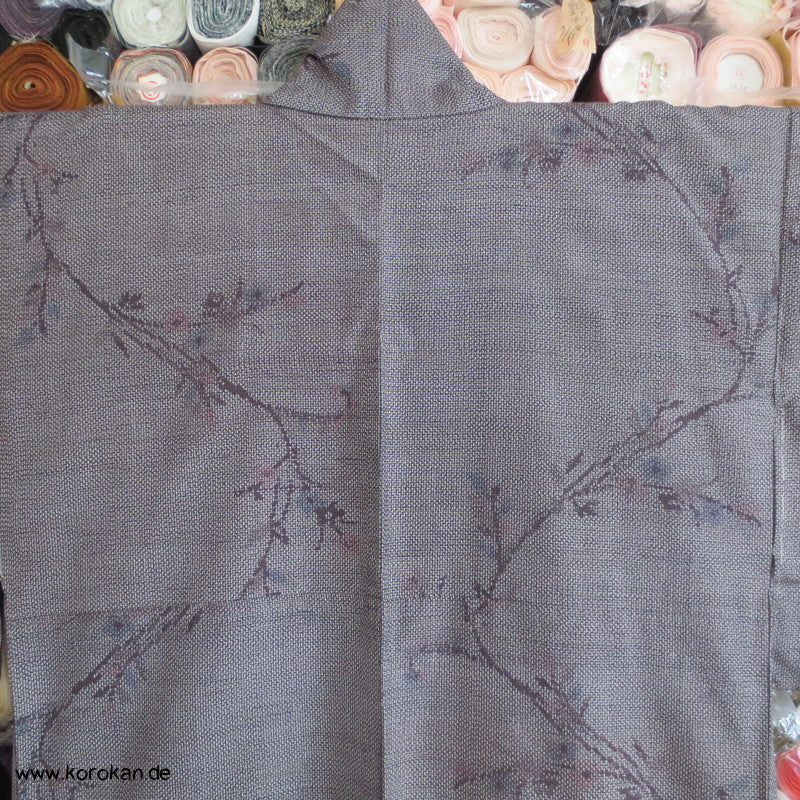 japanischer Zweige Kasuri Tsumugi Seiden Alltags Kimono