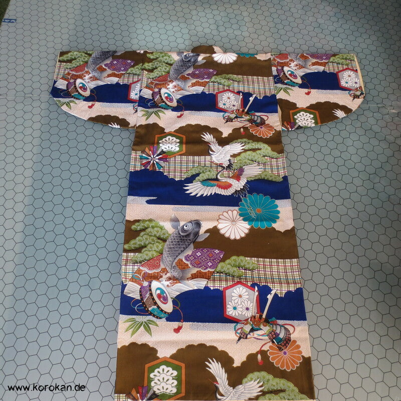 Kimono für kleine Jungen, springende Koi, wie neu