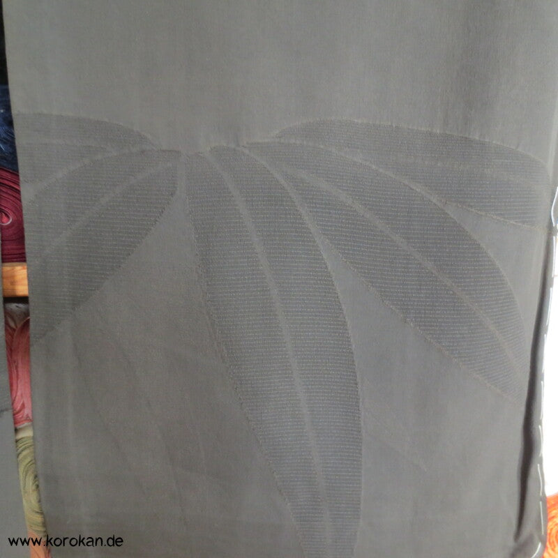 Boote im Bambus antiker Tomesode Kimono Rho Seide