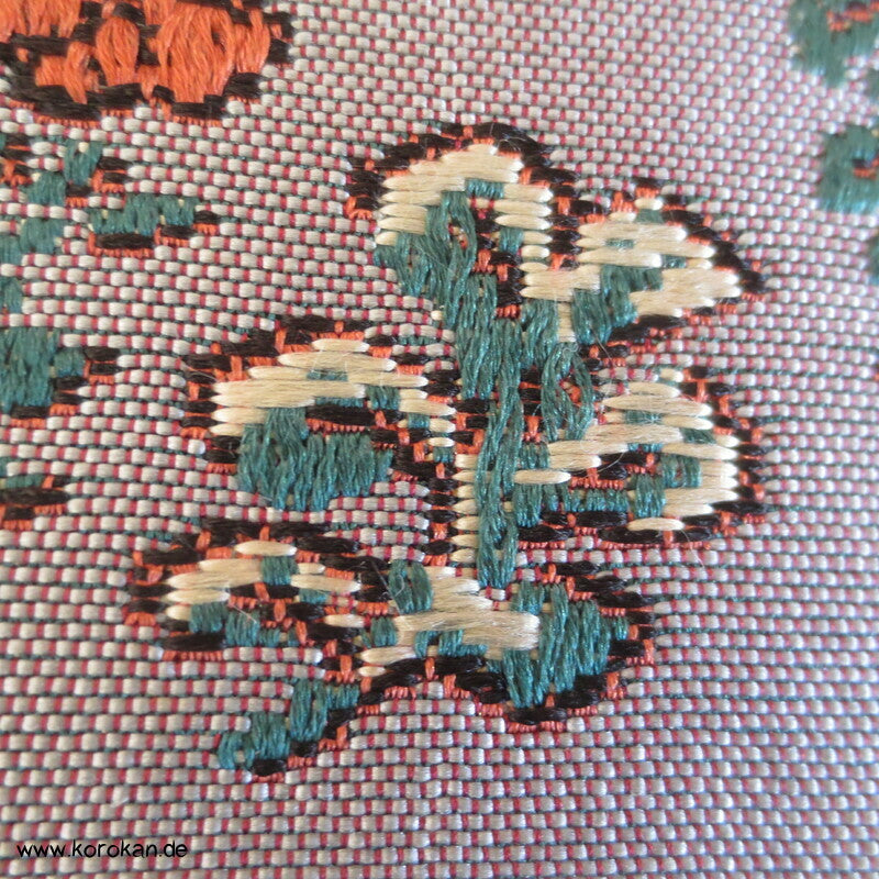 Blüten Obi Seidenjacquard für Kimonogürtel