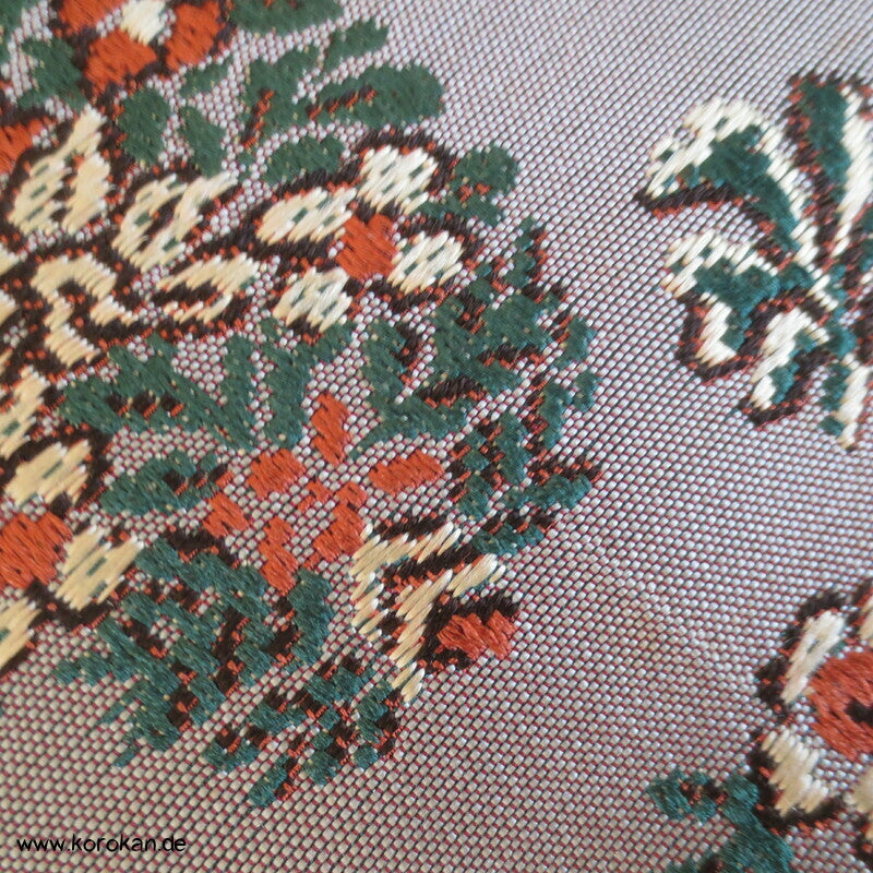 Blüten Obi Seidenjacquard für Kimonogürtel