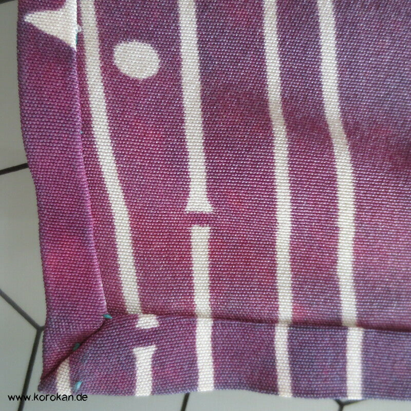 Koi zwischen Bambus auf Bokashi Hitoe Kimono