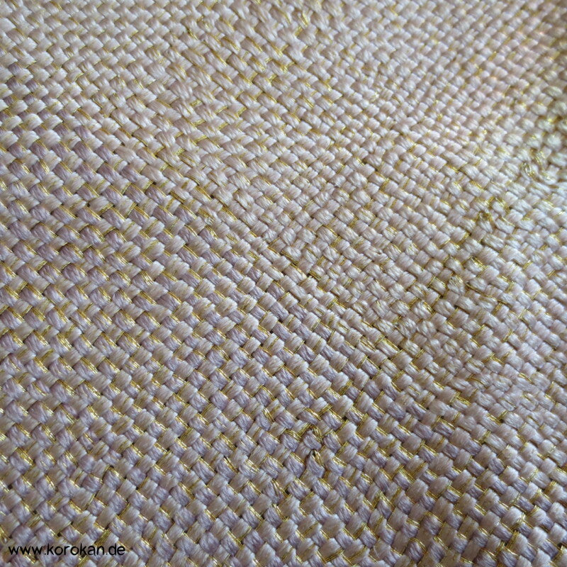 diagonale Verknüpfung Fukuro Obi - rosa - gold