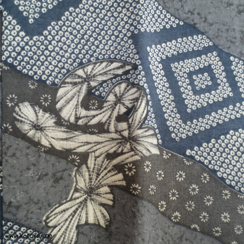 Wollmuslin, Diagonale Muster Juban Kimono