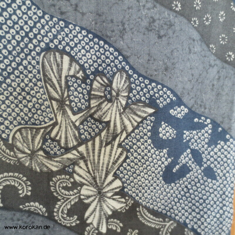 Wollmuslin, Diagonale Muster Juban Kimono