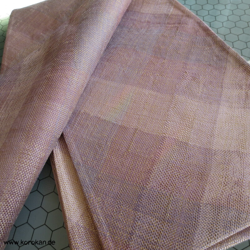 diagonale Verknüpfung Fukuro Obi - rosa - gold