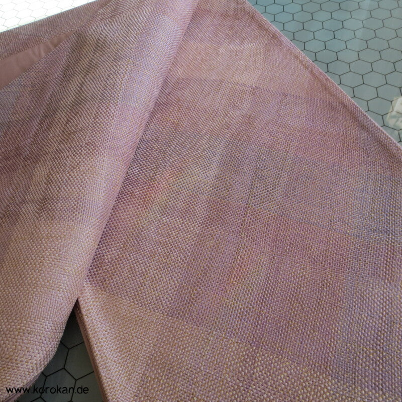 diagonale Verknüpfung Fukuro Obi - rosa - gold