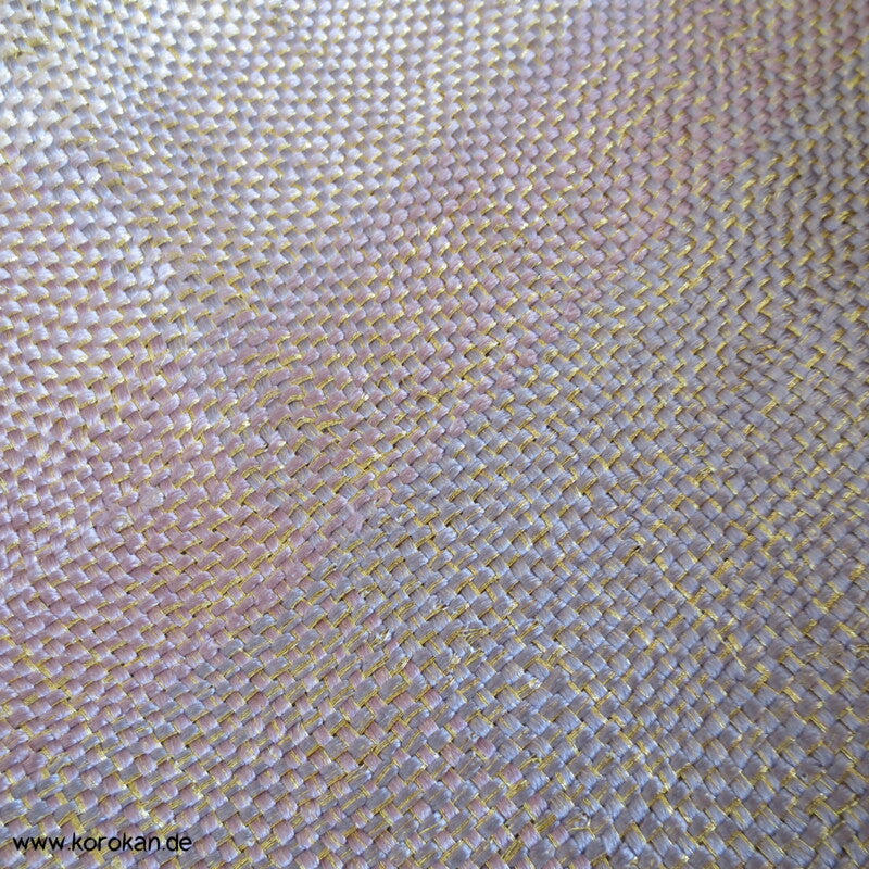 diagonale Verknüpfung Fukuro Obi - rosa - gold