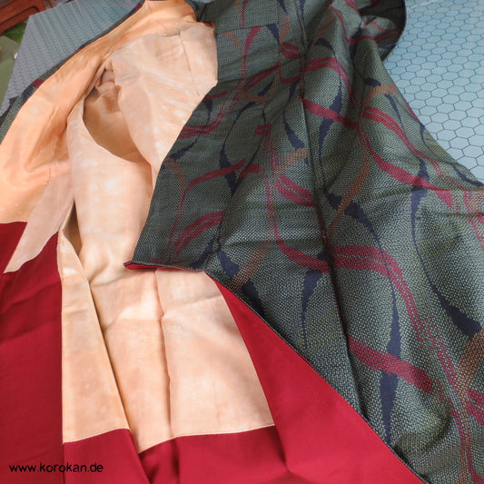 DNA Tatewaku Kasuri Tsumugi Seiden Kimono