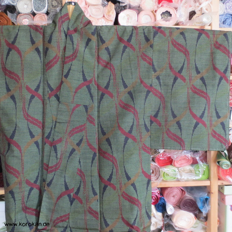 DNA Tatewaku Kasuri Tsumugi Seiden Kimono