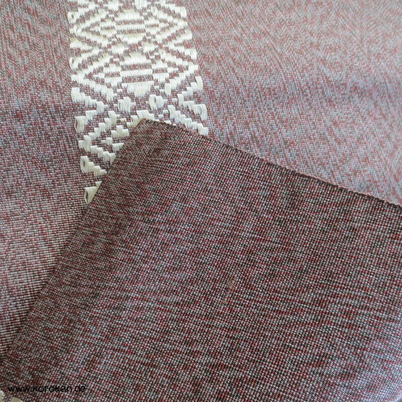 Hakata Fukuro Obi, annual growth dünnerer Seiden Rips