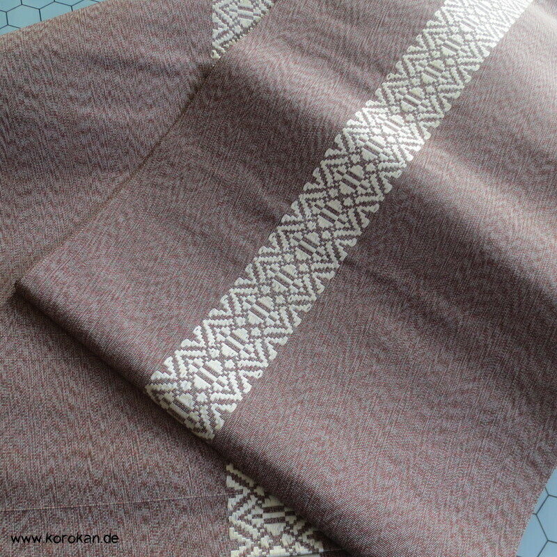 Hakata Fukuro Obi, annual growth dünnerer Seiden Rips