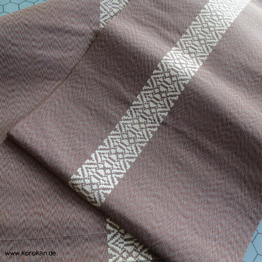 Hakata Fukuro Obi, annual growth dünnerer Seiden Rips