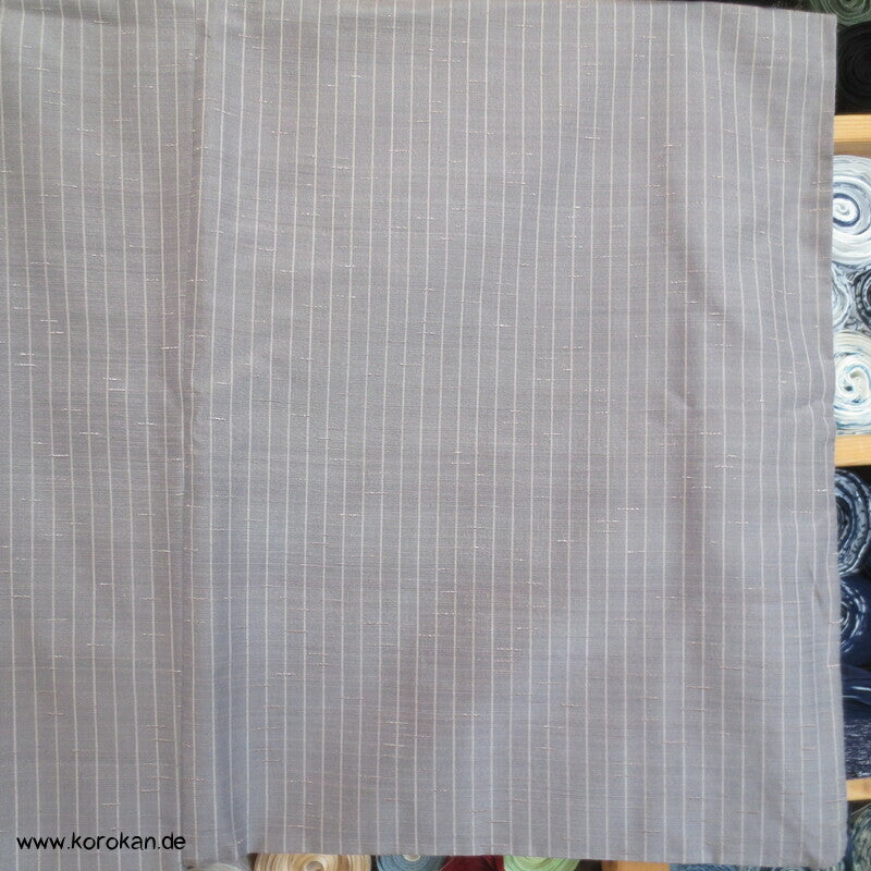 graue Tsumugi Seiden Haori Kimono Jacke