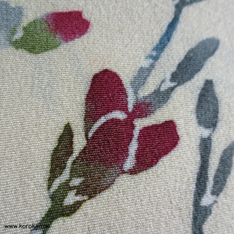 Sakurazweige, helle Chirimen Seide, Kimono Tanmono