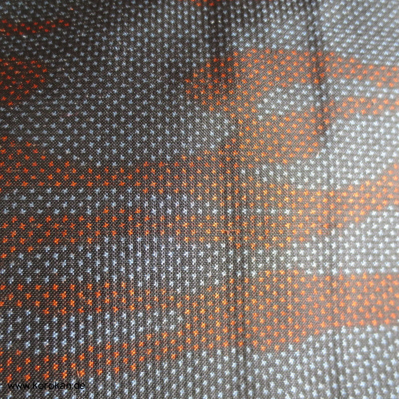 Wellen Tsumugi Seiden Kimono, Japan Komon Alltag