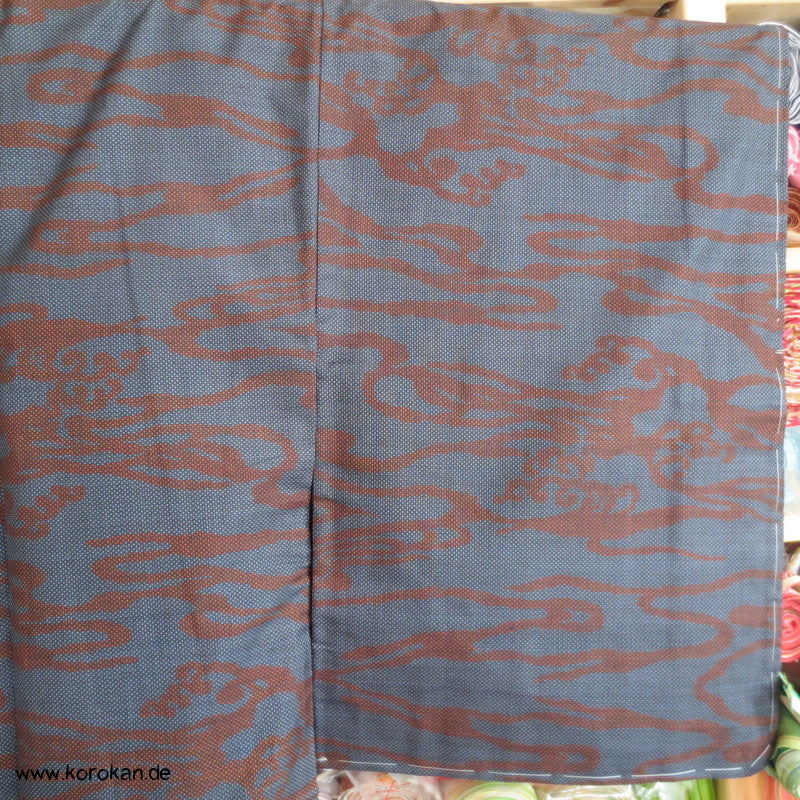 Wellen Tsumugi Seiden Kimono, Japan Komon Alltag