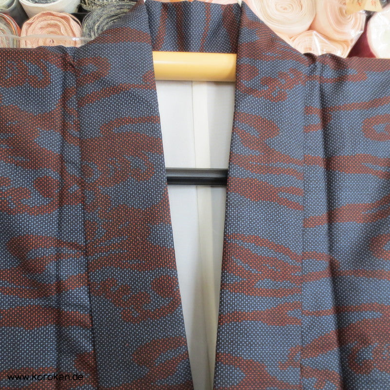 Wellen Tsumugi Seiden Kimono, Japan Komon Alltag