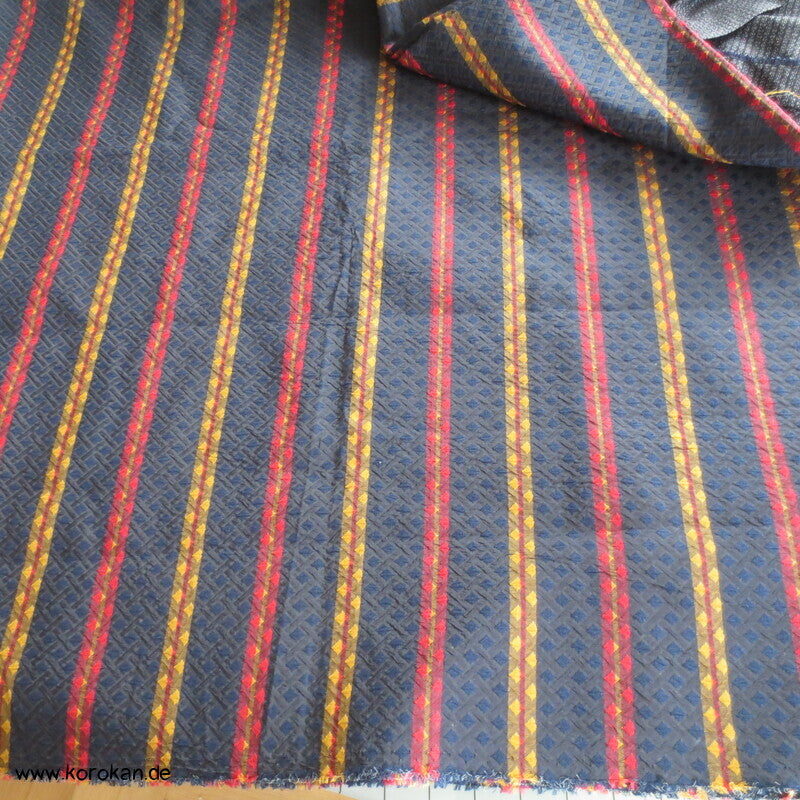 gestreifte Wolle / Seide für Hakama Anfertigung